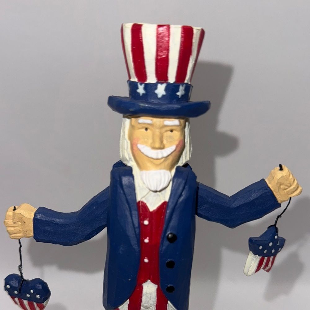 Liberty Uncle Sam Patriotic Figurine - Picture 4 of 6